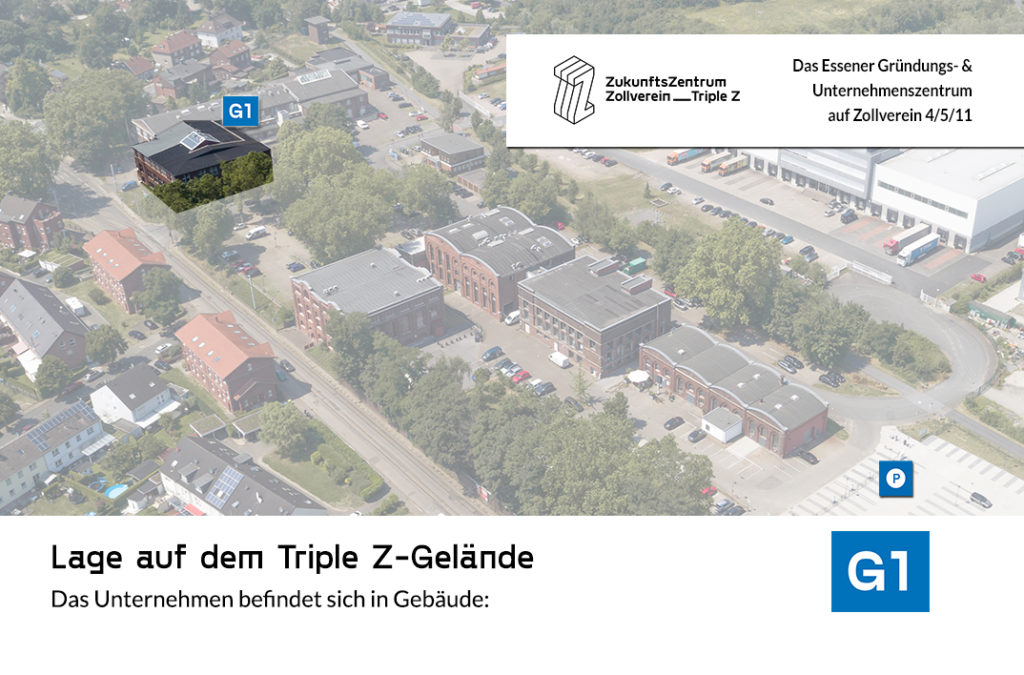 Gebaeude-1-Unternehmen-auf-dem-Triple-Z-Gelaende G1 Unternehmenslage
