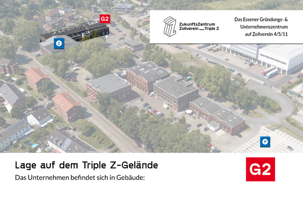 Gebaeude-2-Unternehmen-auf-dem-Triple-Z-Gelaende G2 Unternehmenslage
