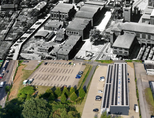 Heute und früher: Gebäude 13 des Triple Z