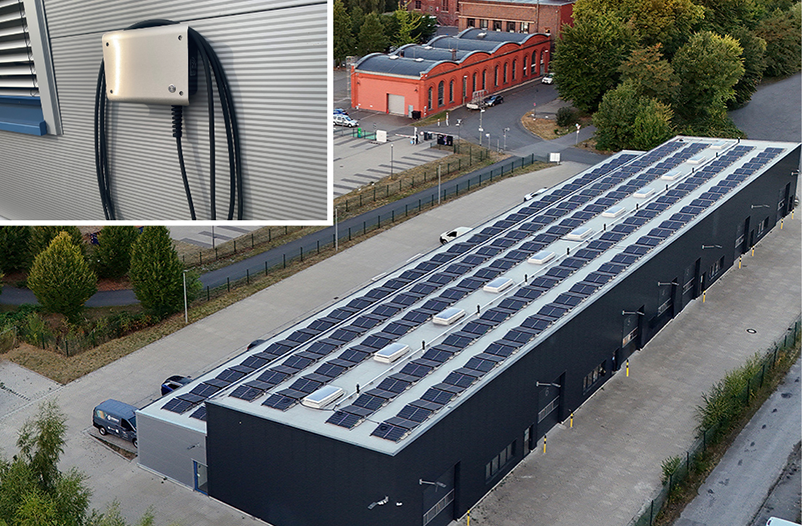 Gebäude 13 mit PV-Anlage